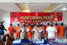 Ditpolairud Babel ungkap peredaran 608 gram sabu