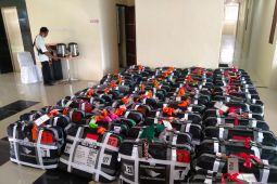 Sebanyak 141 koper jamaah calon haji Kota Bengkulu sampai di asrama