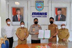 Pemkab hibahkan eks Kantor Dinas Perikanan ke Polres Banjar