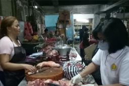 Jelang Galungan, Distan Denpasar cek kondisi daging babi di pasar