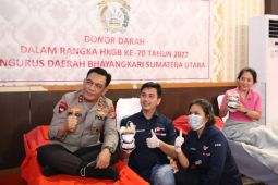 1.000 personel Polda Sumut gelar donor darah