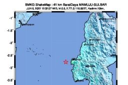 Gempa Magnitudo 5,8 guncang Sulbar, 4 orang dikabarkan luka