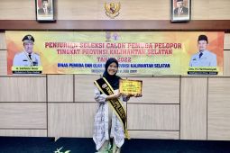Nahdia Tamrin juarai pemilihan pemuda pelopor tingkat Kalsel