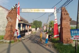 Pernak-pernik mulai menghiasi Kota Mojokerto jelang Hari Jadi ke-104