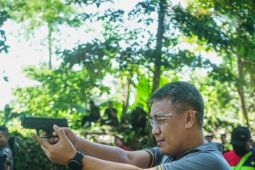 Polda Malut gelar lomba menembak sambut Hari Bhayangkara