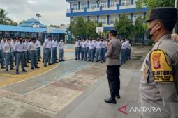 "Police Goes To School" Polsek Sungai Pinang imbau siswa jauhi narkoba
