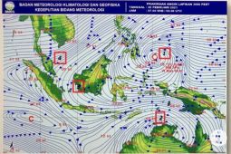 Pertumbuhan awan hujan di sejumlah ibu kota provinsi