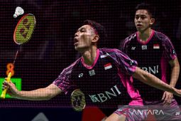 Kalahkan Minions, Fajar/Rian ukir gelar pertama level BWF Super 750 di Denmark