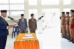 Lantik 61 kepala sekolah, ini pesan Bupati Shabela