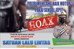 Pengendara R2 pakai sandal jepit tidak akan ditilang polisi