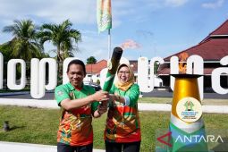 Dilepas Bupati Thoriq, obor api Porprov Jatim dikirab dari Lumajang menuju Jember