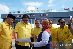 Airlangga: pembangunan jalan tol dukung perekonomian Bengkulu