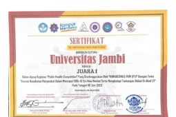Mahasiswa Universitas Jambi juara satu lomba artikel ilmiah nasional