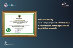 Waskita Reality terima penghargaan cegah COVID-19 dari Kemenaker