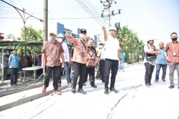 Pemkab Sidoarjo selesaikan betonisasi Jalan Jatikalang