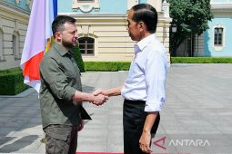 Presiden Jokowi disambut Presiden Zelenskyy di Istana Maryinsky