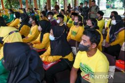 Disnakertrans Purwakarta latih puluhan mantan TKI tingkatkan keterampilan