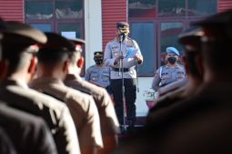 40 personel Polres Tebing Tinggi naik pangkat