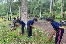 Masyarakat Desa Manistutu-Jembrana gelar aksi bersih-bersih