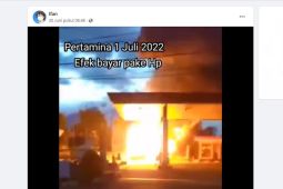 Hoaks, Kebakaran di SPBU Pertamina efek pembayaran gunakan ponsel