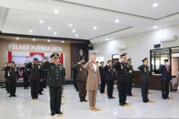 Bupati Purwakarta sampaikan terima kasih polisi di Hari Bhayangkara