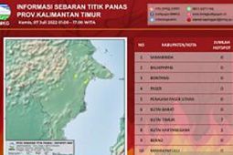 BMKG Balikpapan deteksi sembilan titik panas di Kaltim