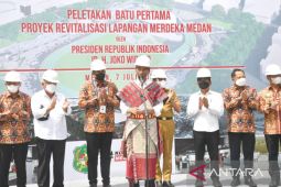 Presiden Jokowi canangkan revitalisasi Lapangan Merdeka Medan