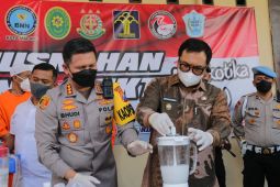Polresta Malang Kota musnahkan puluhan kilogram sabu-sabu