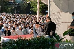 Jamaah Muhammadiyah shalat Idul Adha di Lapangan Sempur Kota Bogor Sabtu pagi