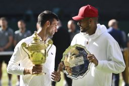 Novak Jokovic bakal traktir Kyrgios setelah juarai Wimbledon 2022