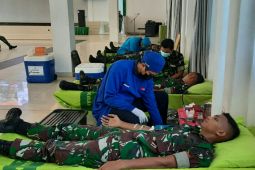 Donor darah Korem 091/ASN berhasil kumpulkan 76 kantong