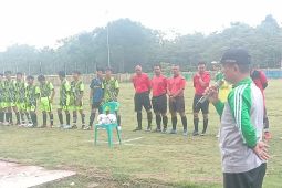 Santri Merangin bertanding di Turnamen Sepak Bola Pontren Cup 2022
