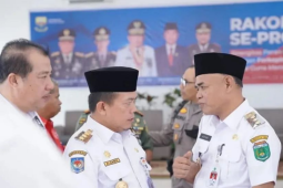 Pj Bupati Tebo mendapat arahan Gubernur terkait persiapan agenda Pemilu 2024