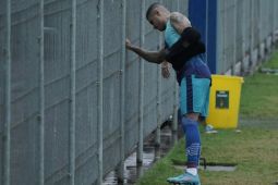 Ciro Alves, striker Persib yang cedera patah tulang bahu mulai berlatih