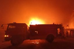Pabrik pupuk di Demak terbakar