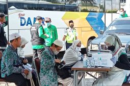 Jamaah haji Kloter 1 Embarkasi Banjarmasin Kalsel tiba di tanah air