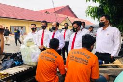 Polres Labuhanbatu ungkap kasus 25 kg sabu di perairan Selat Malaka