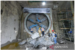 Pembangunan MRT Stasiun Thamrin dan Monas capai 51 persen