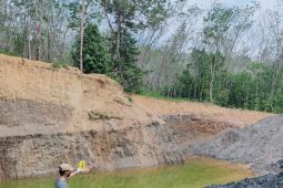 Polres Tabalong pasang police line di lokasi PETI Desa Burum