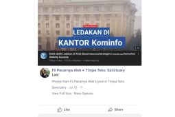 Hoaks! Video ledakan di gedung Kominfo