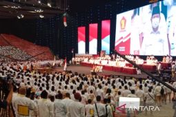 Prabowo Subianto resmi buka Rapimnas Gerindra di Sentul Bogor