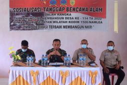 Satgas TMMD sosialisasi bahaya narkoba dan tanggap bencana di Bursel