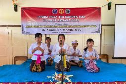 Lomba Menghafal Mantra Doa Hindu meriahkan HUT ke-77 RI di Jembrana