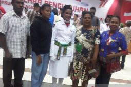 Lidia Dolfina Dimara, siswi asli Papua bangga menjadi Paskibra