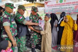 Kodim-PPAD-HIPAKAD santuni 77 orang anak yatim piatu