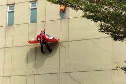 RSUI gelar aksi evakuasi pasien dengan teknik vertical rescue semarakkan HUT RI