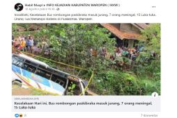 Hoaks! Bus rombongan Paskibraka kecelakaan di Papua