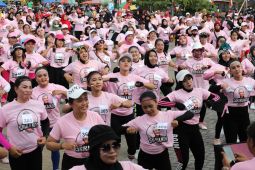 Senam bareng, Srikandi Ganjar konsolidasi menjelang Pilpres 2024