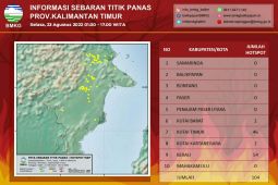 BMKG deteksi ada104 titik panas di Kaltim