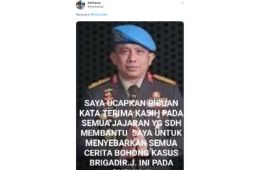 Hoaks! Ferdy Sambo ucapkan terima kasih dalam skenario Brigadir J